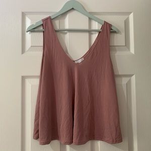 SOLD dusty pink trapeze tank top szM cute spring top